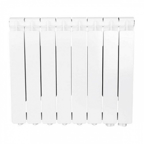 Радиатор алюминиевый Stout Bravo 500 8 секций нижнее правое подключение, фото фото 2