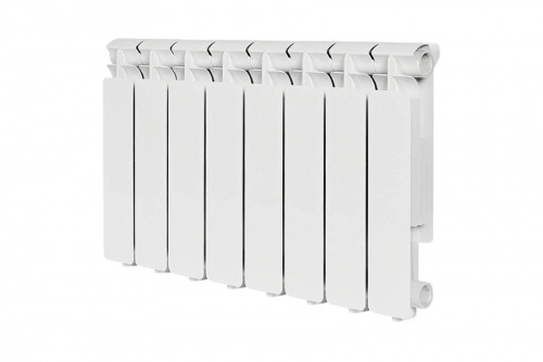 Радиатор алюминиевый Stout Bravo 350 8 секций боковое подключение, фото