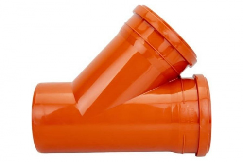 Тройник канализационный наружный 160х160 45гр. , фото