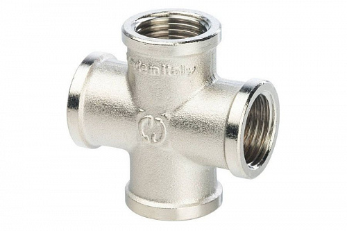 STOUT Крестовина В/В/В/В 1/2" никелированная SFT-0031-000012, фото фото 3