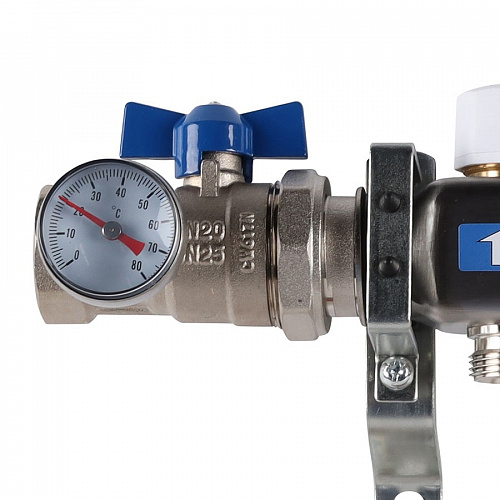 Коллектор без расходомеров ROMMER 4 выхода нерж. сталь в сборе, фото фото 4