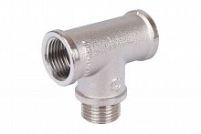 stout тройник в/н/в 1/2" никелированный sft-0065-121212