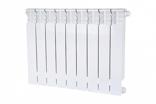 Радиатор биметаллический Stout Space 500 9 секций нижнее подключение, фото фото 2