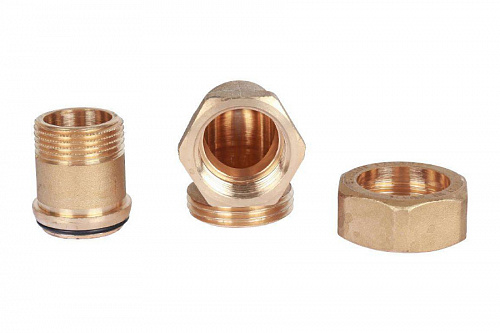 Разъемное угловое соединение Stout американка 3/4 ВН, уплотнение под гайкой o-ring кольцо, фото фото 3