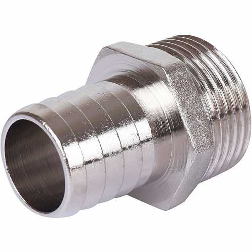 Штуцер Stout никелированный 1х25 НР SFT-0067-000125, фото фото 4