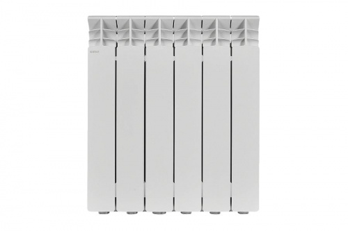 Радиатор алюминиевый Stout Gamma AL 500 6 секций боковое подключение, фото