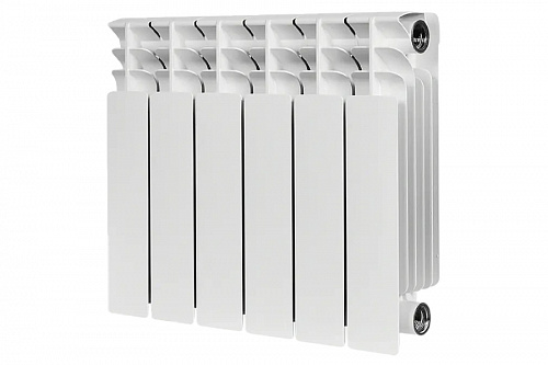 Радиатор биметаллический Stout TITAN 350 6 секций боковое подключение, фото фото 2