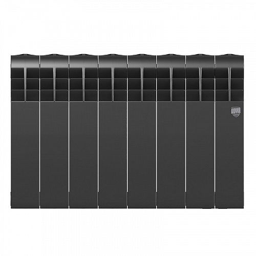Радиатор биметаллический Royal Thermo Biliner 350 Noir Sable 8 секций, фото фото 2