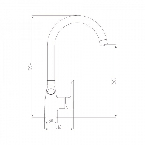Смеситель DEVIDA для питьевой воды с кнопочным переключателем, дымчатый, на гайке, фото фото 2