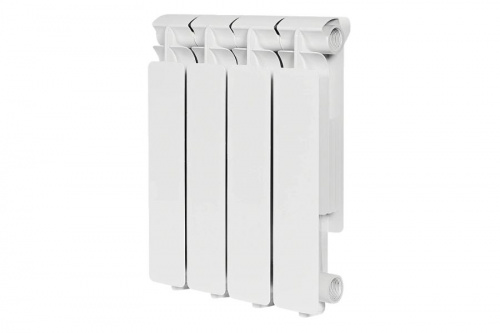 Радиатор алюминиевый Stout Bravo 350 4 секции боковое подключение, фото