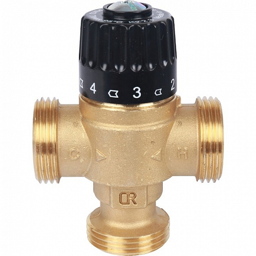 Термостатический смесительный клапан Stout для отопления и ГВС 1 НР 30-65°С KV 2,3 фото 2 Термостатический смесительный клапан Stout для отопления и ГВС 1 НР 30-65°С KV 2,3, фото фото 2