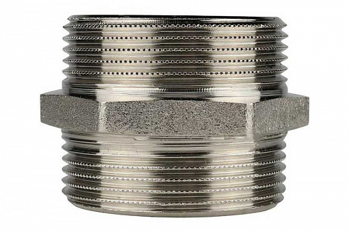 STOUT Ниппель Н/Н 1 1/2" никелированный SFT-0004-112112, фото фото 2