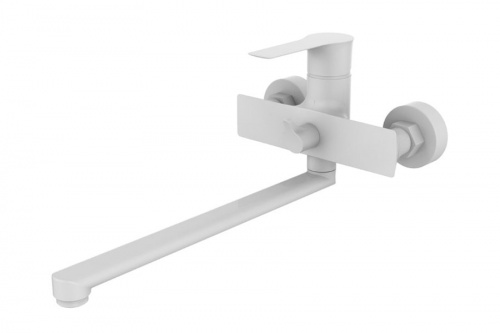 Смеситель DEVIDA ZUTTO-WHITE для ванны, с поворотным изливом и дивертором, фото