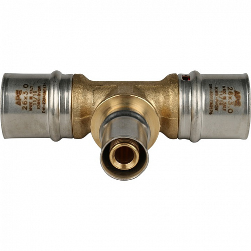 Пресс тройник редукционный Stout 26х16х26 для м/п труб SFP-0005-261626, фото фото 3