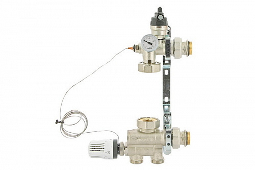 Насосно-смесительная группа Uni-Fitt Solomix 1" c насосом Grundfos UPSO 25-65 130, фото фото 2