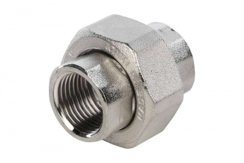 STOUT Американка прямая В/В 1/2" никелированная SFT-0034-000012, фото