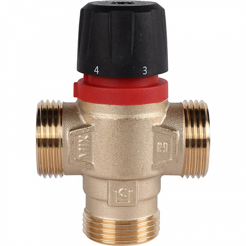 Термостатический смесительный клапан Rommer для отопления и ГВС 1" НР 35-60°С KV 1,6 (бок. смешив), фото фото 4