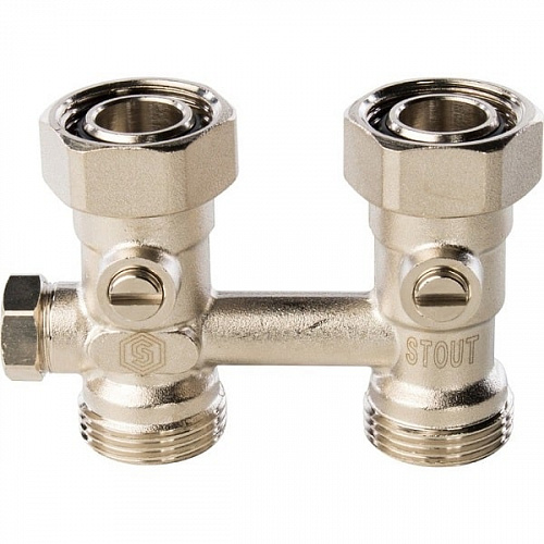 Узел нижнего подключения радиатора Stout для 1-трубной системы прямой 3/4 SVH-0001-000020, фото фото 2