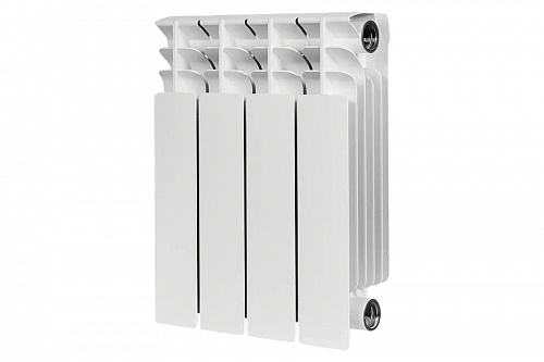 Радиатор биметаллический Stout TITAN 350 4 секции боковое подключение, фото фото 2