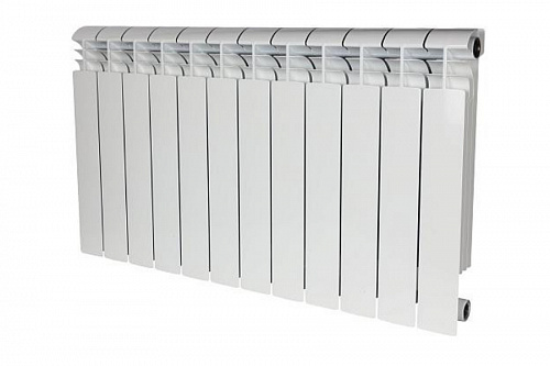 Радиатор биметаллический Stout Vega BM 500 12 секций боковое подключение, фото фото 2