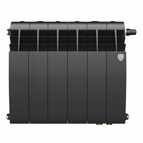 Радиатор биметаллический Royal Thermo Biliner 350 VDR Noir Sable 6 секций, фото фото 2
