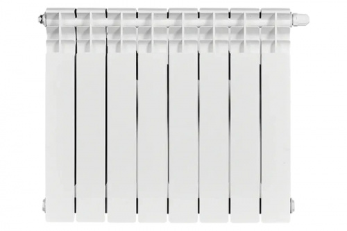 Радиатор биметаллический Stout TITAN 500 8 секций нижнее правое подключение, фото