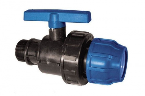 ПНД Кран шаровый 25х3/4 Нр, фото