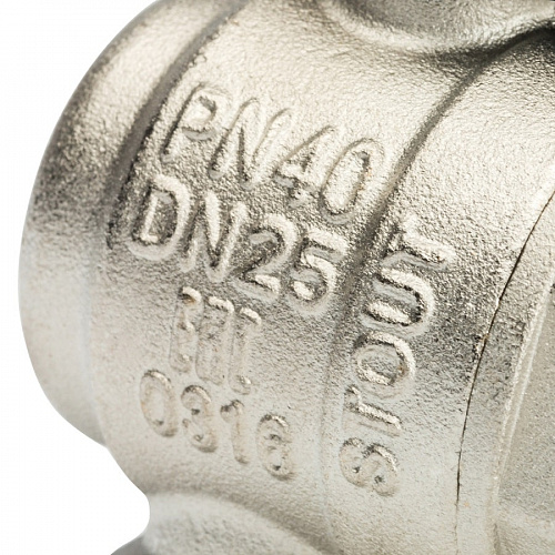 Кран шаровый полн. прох. c америк. угл. 1"  бабочка, STOUT, фото фото 7