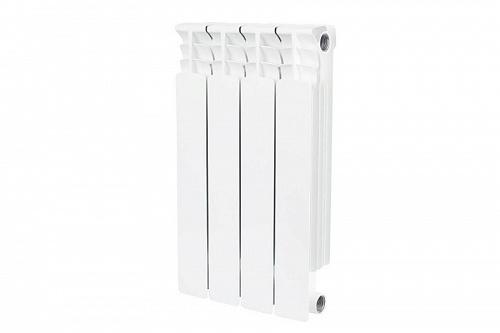 Радиатор биметаллический Stout Space 500 4 секции боковое подключение, фото фото 2
