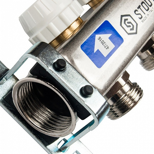 STOUT Коллектор с расходомерами 8 вых. нерж. сталь , фото фото 2