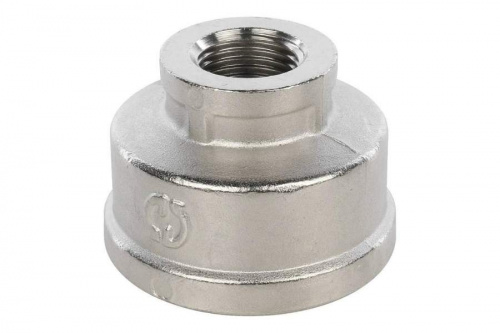 STOUT Муфта переходная В/В 1 1/2"х3/4" никелированная SFT-0006-011234, фото