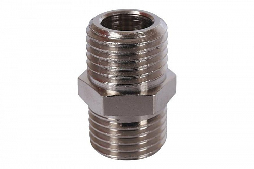 STOUT Ниппель Н/Н 1/4" никелированный SFT-0004-001414, фото фото 2