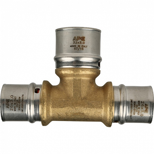 Пресс тройник редукционный Stout 26х32х26 для м/п труб SFP-0005-263226, фото фото 4