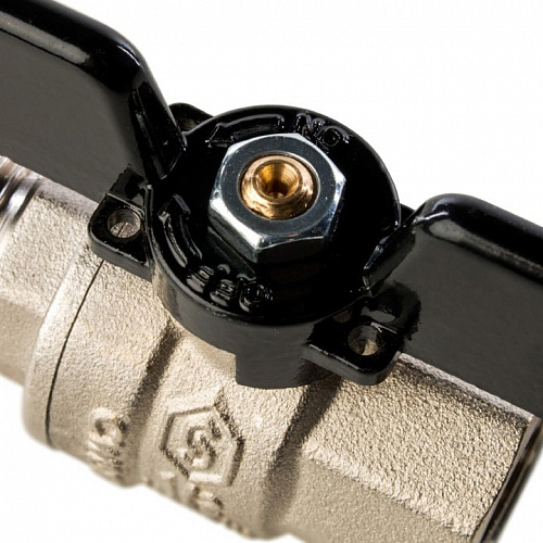 Кран шаровый полн. прох. 1/2" В/Н бабочка, STOUT, фото фото 4