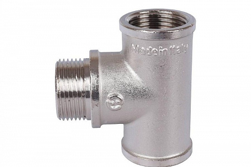 STOUT Тройник В/Н/В 3/4" никелированный SFT-0065-343434, фото фото 2