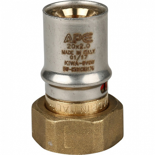 Пресс муфта с накидной гайкой Stout 3/4x20 для м/п труб SFP-0016-003420, фото фото 4