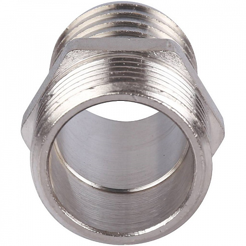 Штуцер Stout никелированный 1х30 НР SFT-0067-000130 фото 6 Штуцер Stout никелированный 1х30 НР SFT-0067-000130, фото фото 6