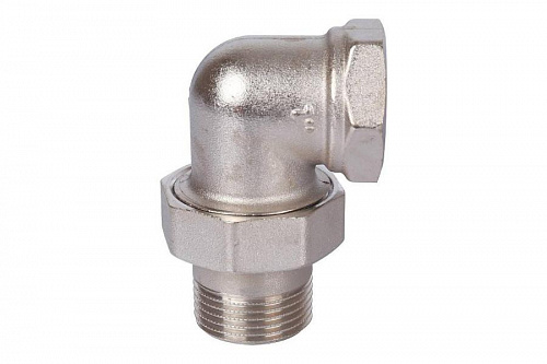 STOUT Американка угловая В/Н 1" никелированная  SFT-0059-000001, фото фото 2