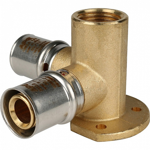 Пресс тройник с креплением Stout ВР 20х1/2х20 для м/п труб SFP-0015-001220, фото фото 2