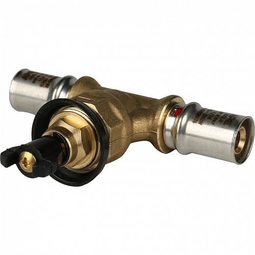 Вентиль с хромированной ручкой Stout 16х16 для м/п труб прессовой, фото фото 7