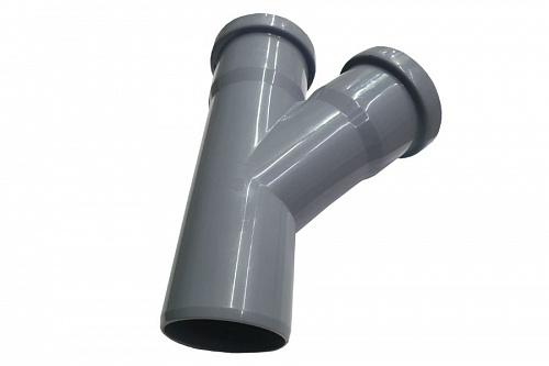 Тройник канализационный 50 45гр., фото фото 2