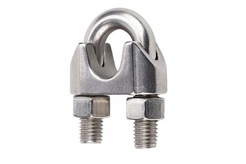 Зажим нержавеющий 3 мм подкова ACR, фото фото 2