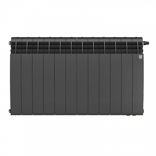 Радиатор биметаллический Royal Thermo Biliner 500 VDR Noir Sable 12 секций, фото фото 2