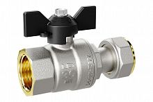 Кран шаровый LD Pride 3/4" В/В с нак. гайкой бабочка, фото