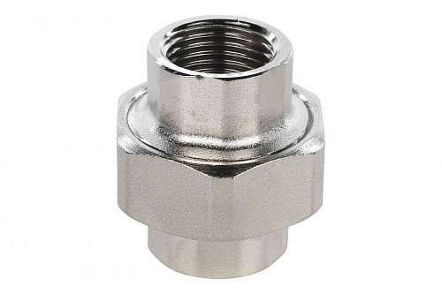 STOUT Американка прямая В/В 1/2" никелированная SFT-0034-000012, фото фото 2