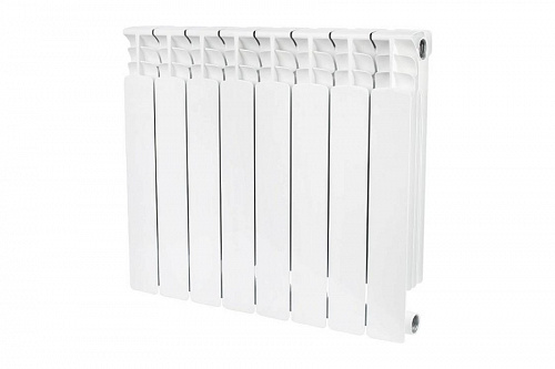 Радиатор биметаллический Stout Space 500 8 секций боковое подключение, фото фото 2