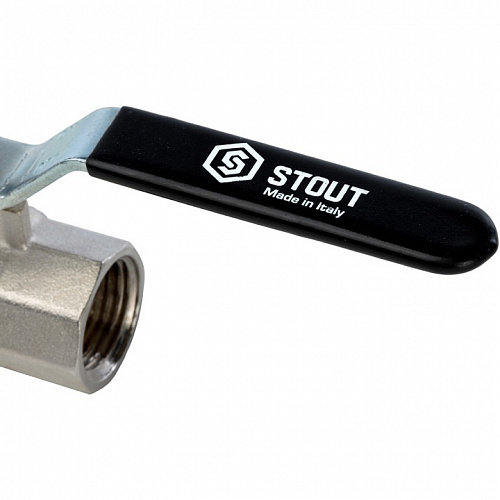 Кран шаровый полн. прох. 1/2" В/В ручка, STOUT, фото фото 4