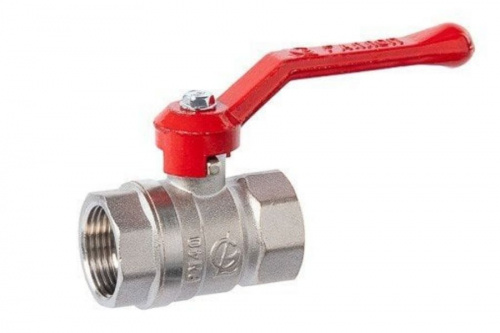 Кран шаровый 11Б27п1 СТАНДАРТ DN-20 В/В рычаг PN40 НИКЕЛЬ 220 ГАЛЛОП, фото