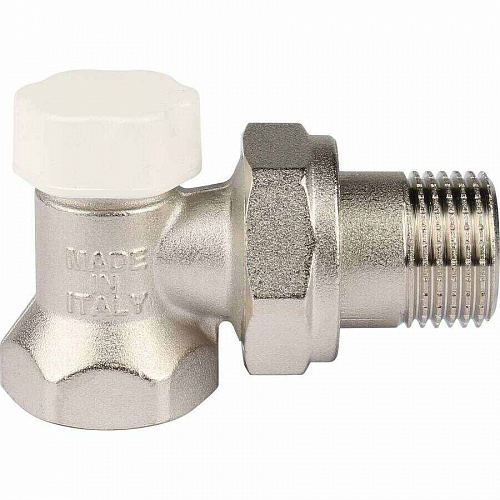 Клапан запорно-балансировочный STOUT угловой 1/2, фото фото 3