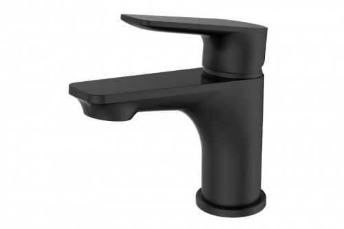 Смеситель DEVIDA серия VIVA-NERO для раковины, черный, на гайке, фото